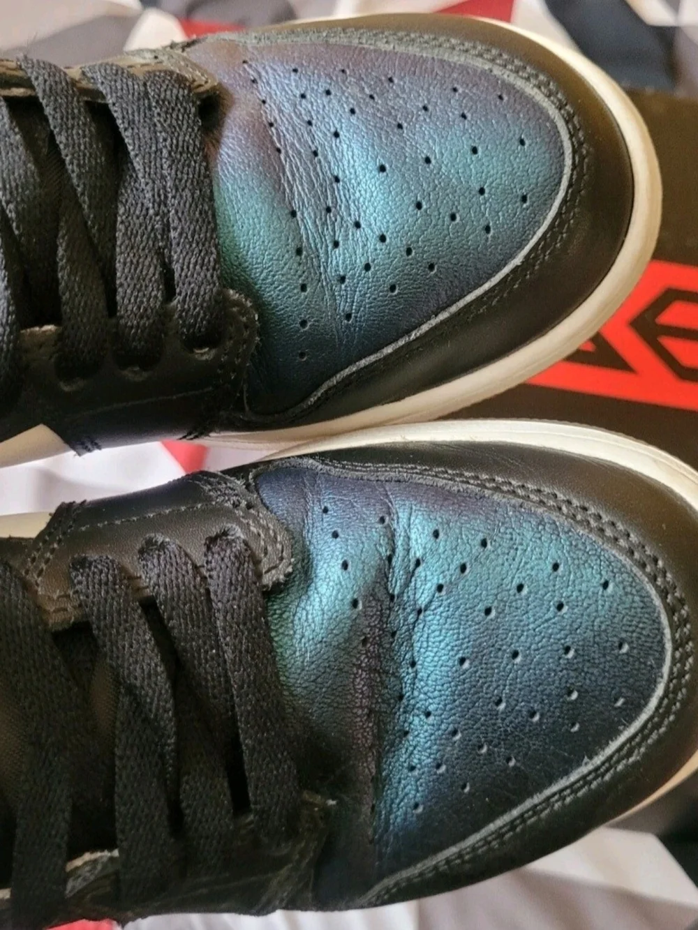 Air Jordan Retro 1 All Star Chameleon Mens Size 6.5 White green Basketball Shoes